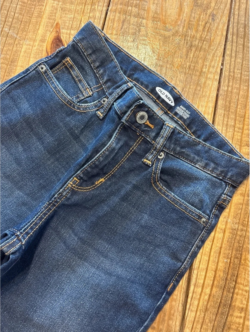 New Old Navy Boys Dark Blue Bootcut Jeans Size 10 Children's Kids